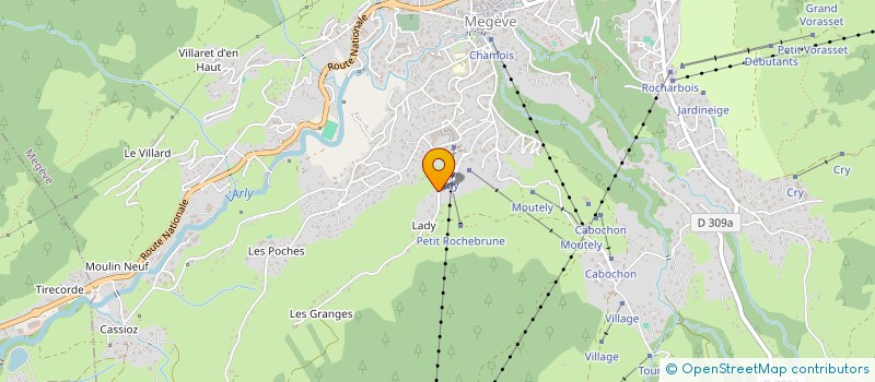localisation de l'entreprise ALIZES à MEGEVE
