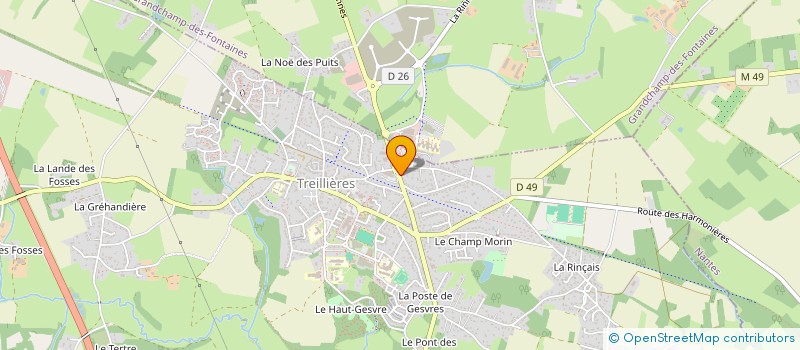 localisation de l'entreprise ALIZES  TREILLIERES