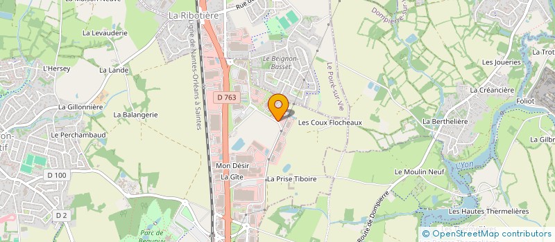 localisation de l'entreprise ALIZES AUTOMOBILES à MOUILLERON-LE-CAPTIF