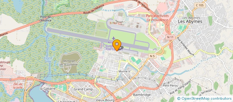localisation de l'entreprise ALIZES AUTOS LOCATION à LES ABYMES