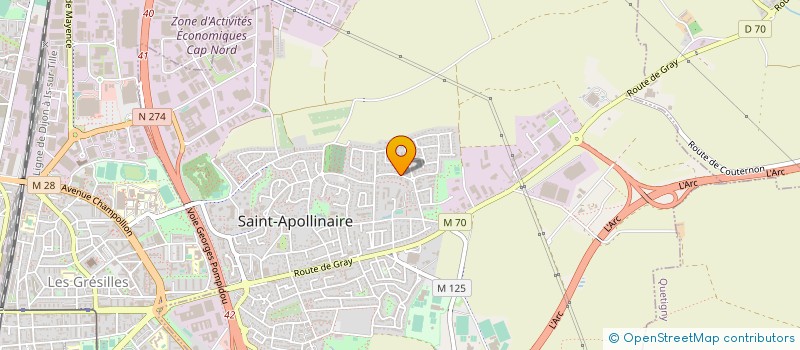 localisation de l'entreprise ALIZES COURTAGE CONSEILS  SAINT-APOLLINAIRE