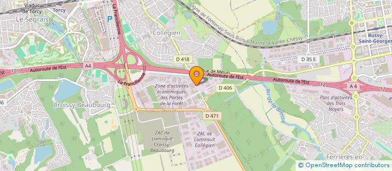 localisation de l'entreprise ALIZES F M B à COLLEGIEN