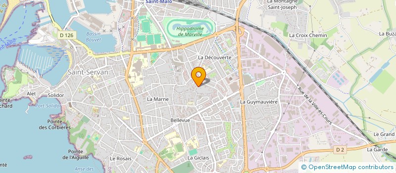localisation de l'entreprise ALIZES HYPNOSE  SAINT-MALO