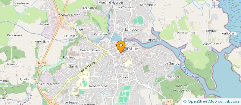 localisation de l'entreprise ALIZES IMMOBILIER à PONT-L'ABBE