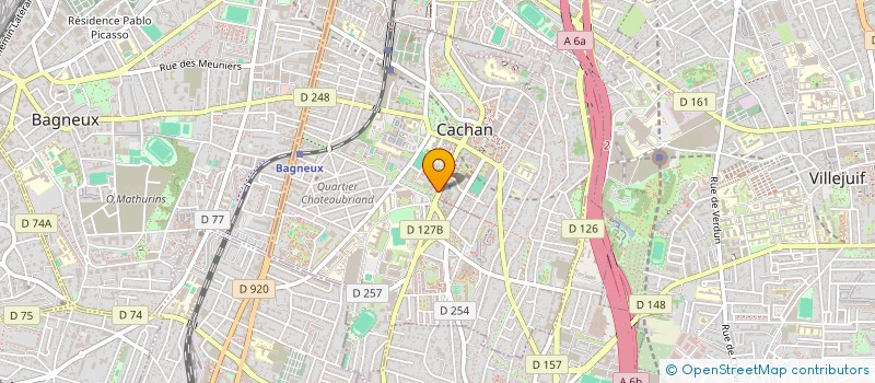localisation de l'entreprise ALIZES MACADAM à CACHAN