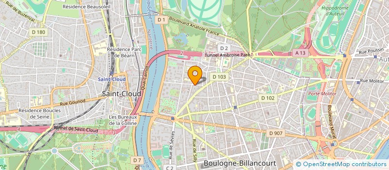 localisation de l'entreprise ALIZES MUSIQUE à BOULOGNE-BILLANCOURT