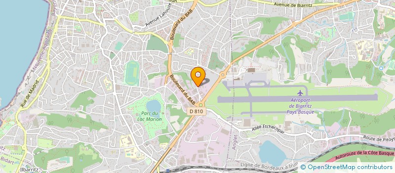 localisation de l'entreprise ALIZES OPTIQUE à BIARRITZ