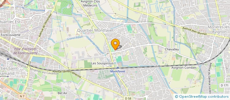 localisation de l'entreprise ALIZES PUBLICITE à AVIGNON