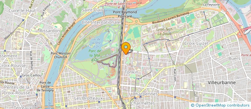 localisation de l'entreprise ALIZES SA à VILLEURBANNE