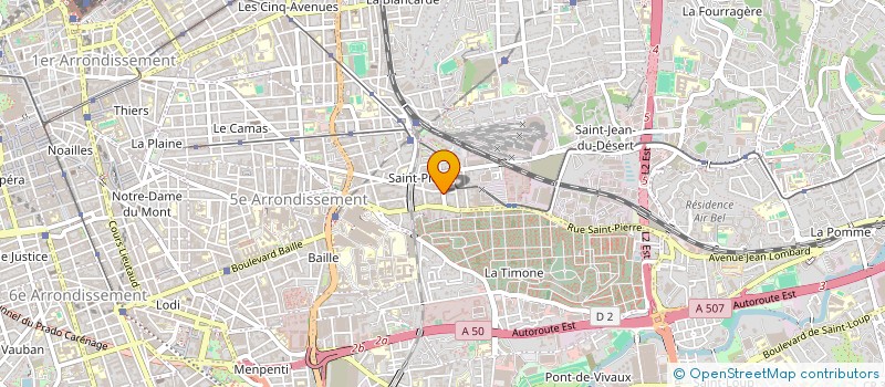 localisation de l'entreprise ALIZES TRAVEL à MARSEILLE