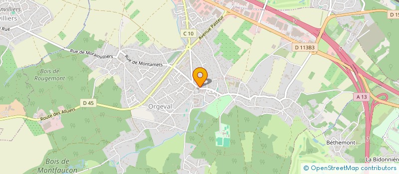 localisation de l'entreprise ALIZES VOYAGES ET TOURISME  ORGEVAL