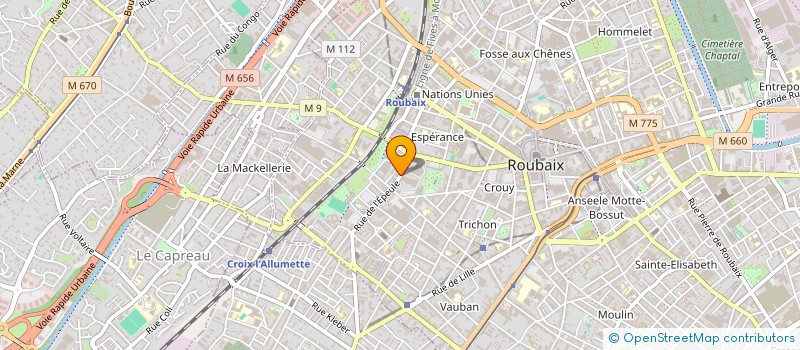 localisation de l'entreprise ALIZIA  ROUBAIX