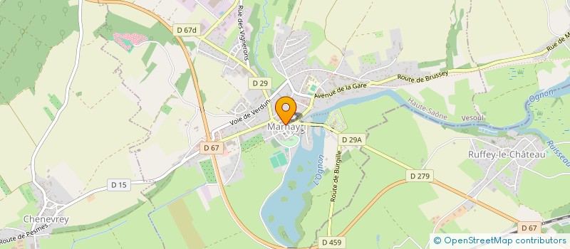 localisation de l'entreprise ALIZOE  MARNAY