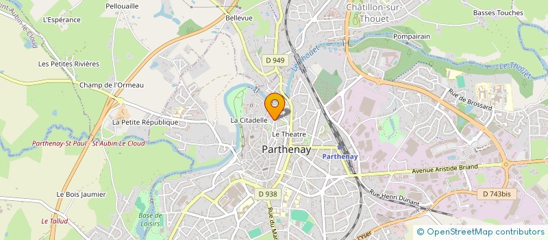 localisation de l'entreprise ALIZOLA  PARTHENAY