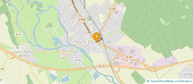 localisation de l'entreprise ALJ à PACY-SUR-EURE