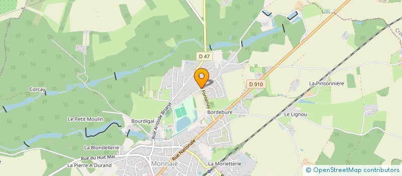 localisation de l'entreprise ALJ  MONNAIE