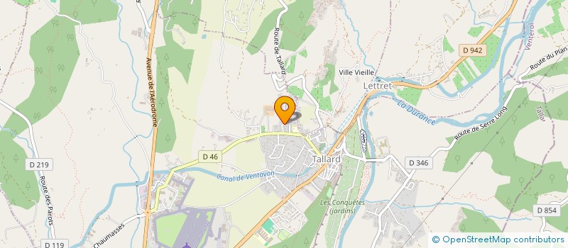 localisation de l'entreprise ALJ  TALLARD