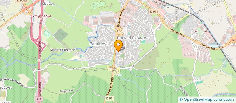 localisation de l'entreprise ALJ à PERPIGNAN