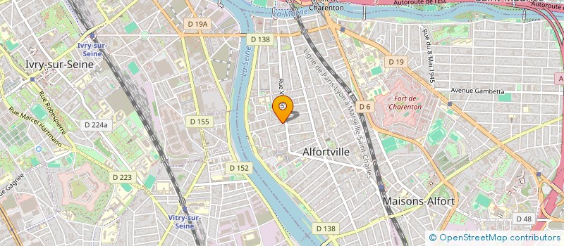 localisation de l'entreprise ALJ IMMO  ALFORTVILLE