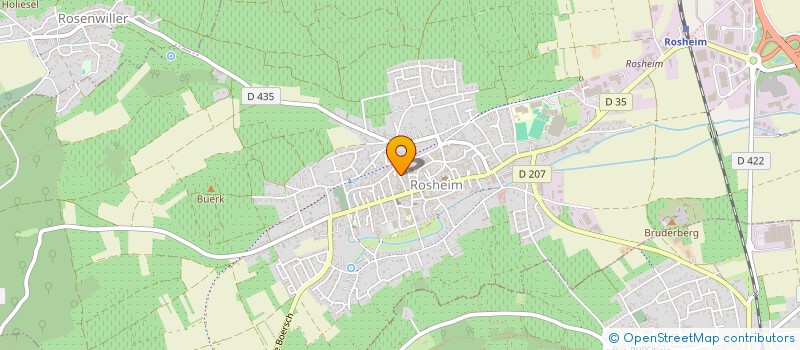 localisation de l'entreprise ALJ67  ROSHEIM