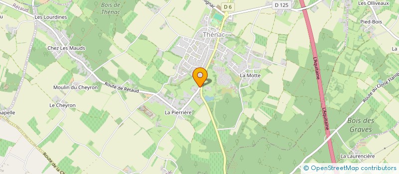 localisation de l'entreprise ALJAC  THENAC