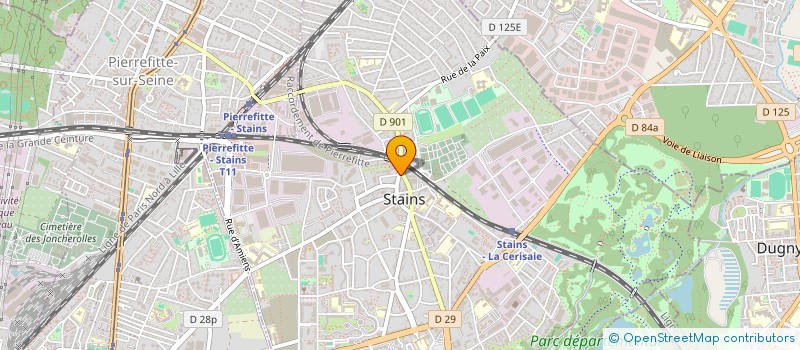 localisation de l'entreprise ALJADE à STAINS