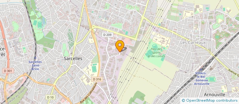 localisation de l'entreprise ALJADID DISTRIBUTION à SARCELLES