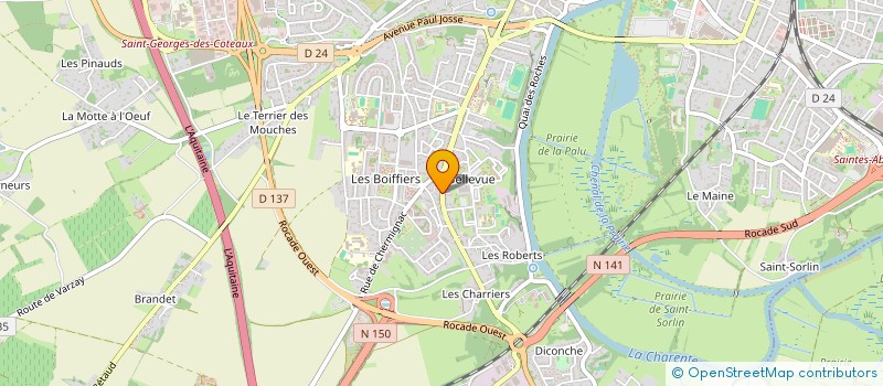 localisation de l'entreprise ALJAES à SAINTES