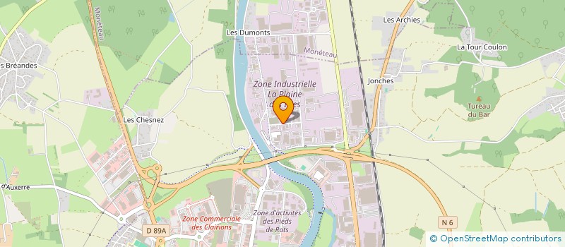 localisation de l'entreprise ALJAROCE à AUXERRE