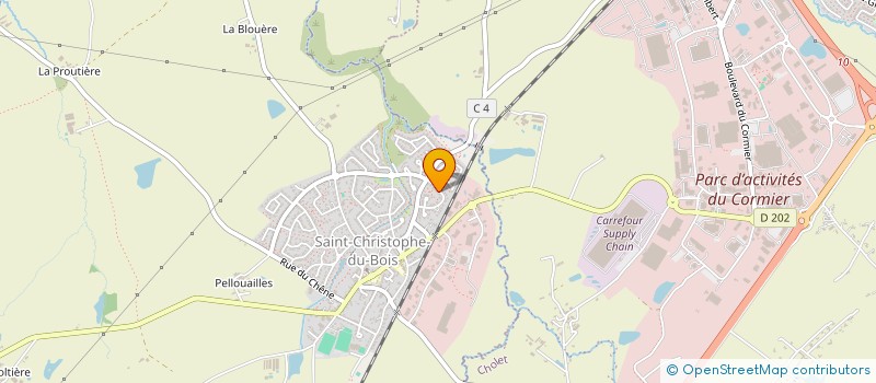 localisation de l'entreprise ALJAROS IMMOBILIER  SAINT-CHRISTOPHE-DU-BOIS