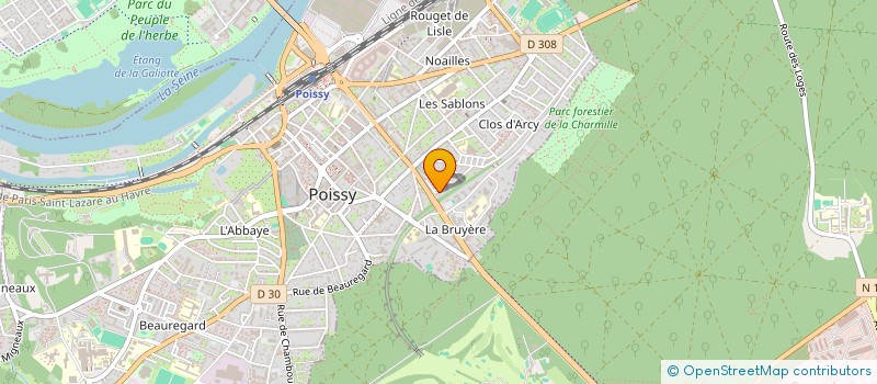 localisation de l'entreprise ALJC MAURY PLOMBERIE  POISSY