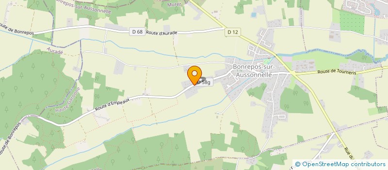 localisation de l'entreprise ALJEANIE     INVEST  BONREPOS-SUR-AUSSONNELLE