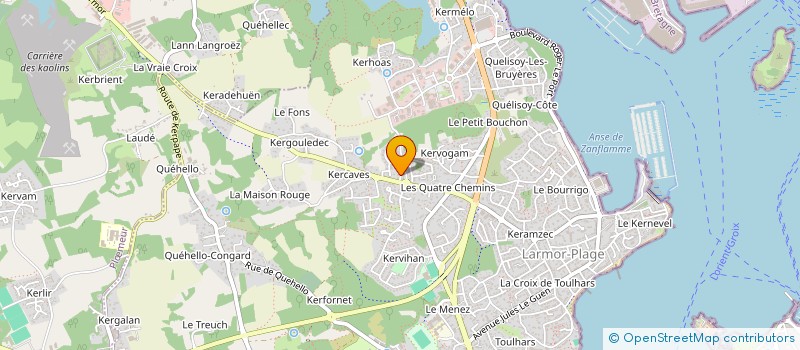 localisation de l'entreprise ALJELO  LARMOR-PLAGE