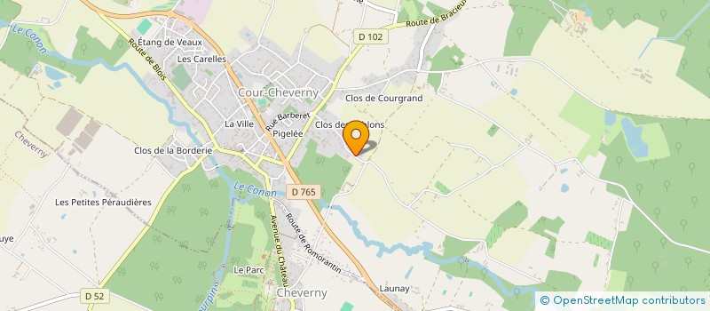 localisation de l'entreprise ALJO  COUR-CHEVERNY