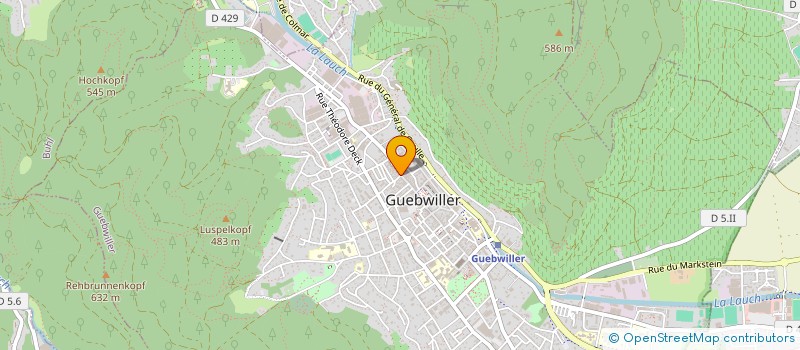 localisation de l'entreprise ALJP  GUEBWILLER