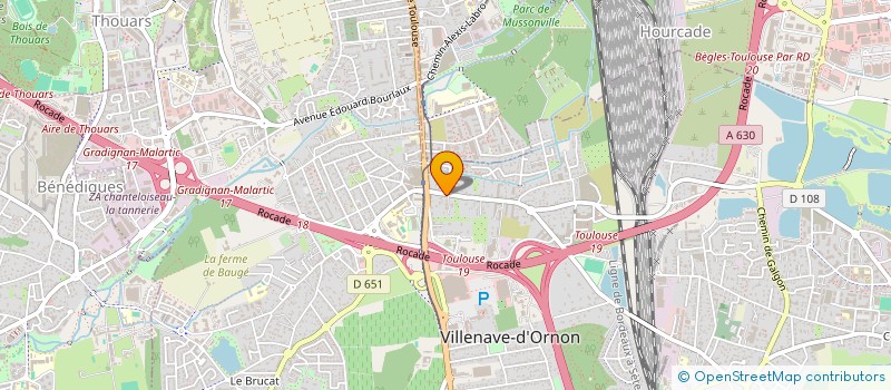 localisation de l'entreprise ALJU  VILLENAVE-D'ORNON