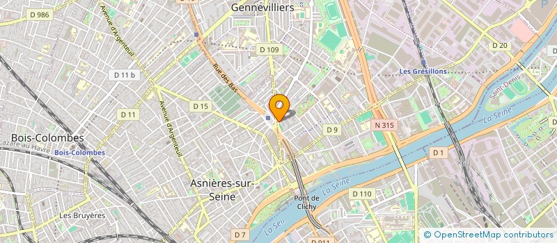 localisation de l'entreprise ALK GLASS à GENNEVILLIERS