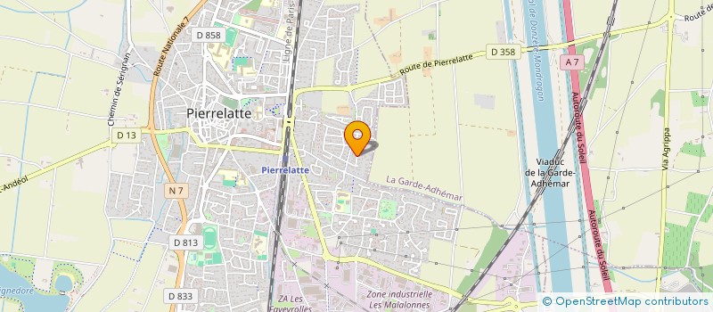 localisation de l'entreprise ALK IMMO à PIERRELATTE