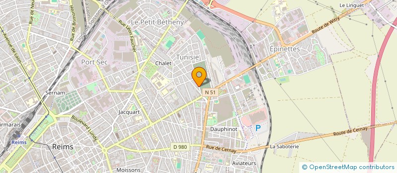 localisation de l'entreprise ALKEOS RENOVATION à REIMS