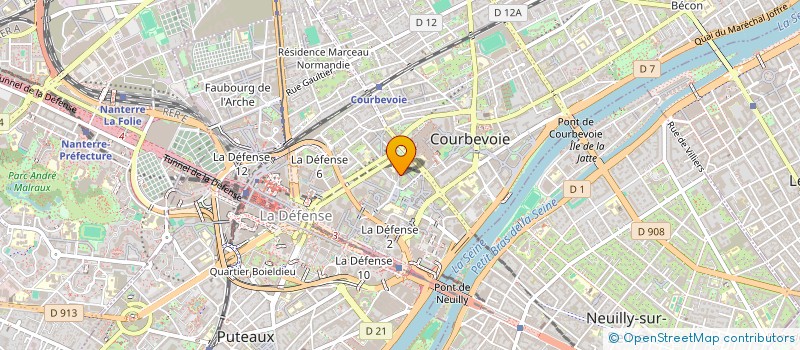 localisation de l'entreprise ALKERVAL  COURBEVOIE