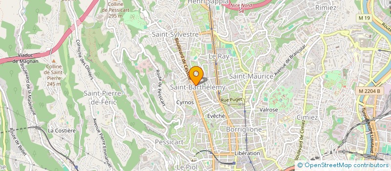 localisation de l'entreprise ALKHEMIA à NICE