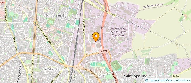 localisation de l'entreprise ALKIMIA à DIJON