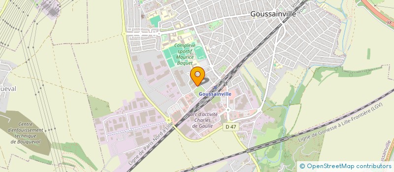 localisation de l'entreprise ALKIP  GOUSSAINVILLE