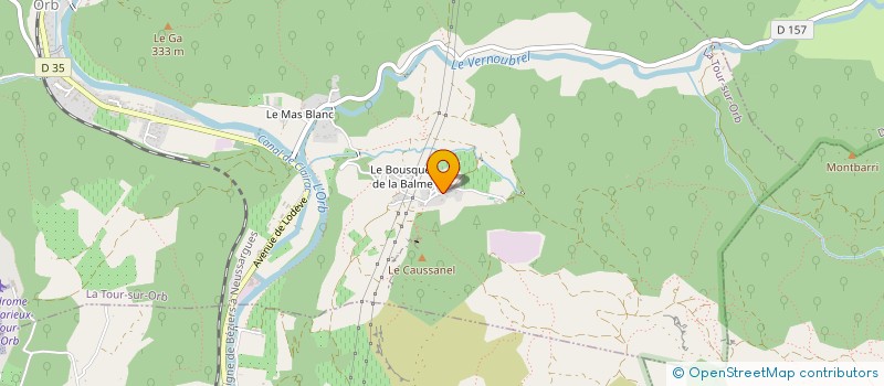 localisation de l'entreprise ALKOR DRAKA MEDICAL à LE BOUSQUET D'ORB