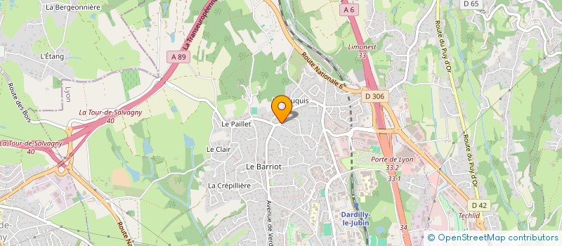 localisation de l'entreprise ALKYNA à DARDILLY