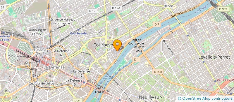localisation de l'entreprise ALL 4 BI  COURBEVOIE