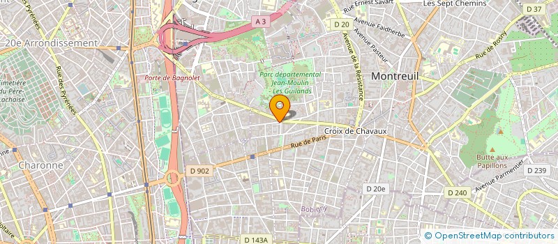 localisation de l'entreprise ALL 4 WAN à MONTREUIL