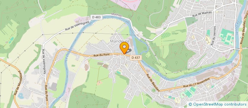 localisation de l'entreprise ALL  MANDEURE