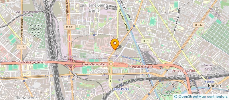 localisation de l'entreprise ALL ACCESS à AUBERVILLIERS
