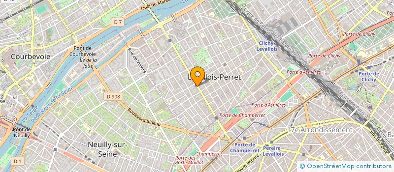 localisation de l'entreprise ALL AROUND AGENCY à LEVALLOIS-PERRET